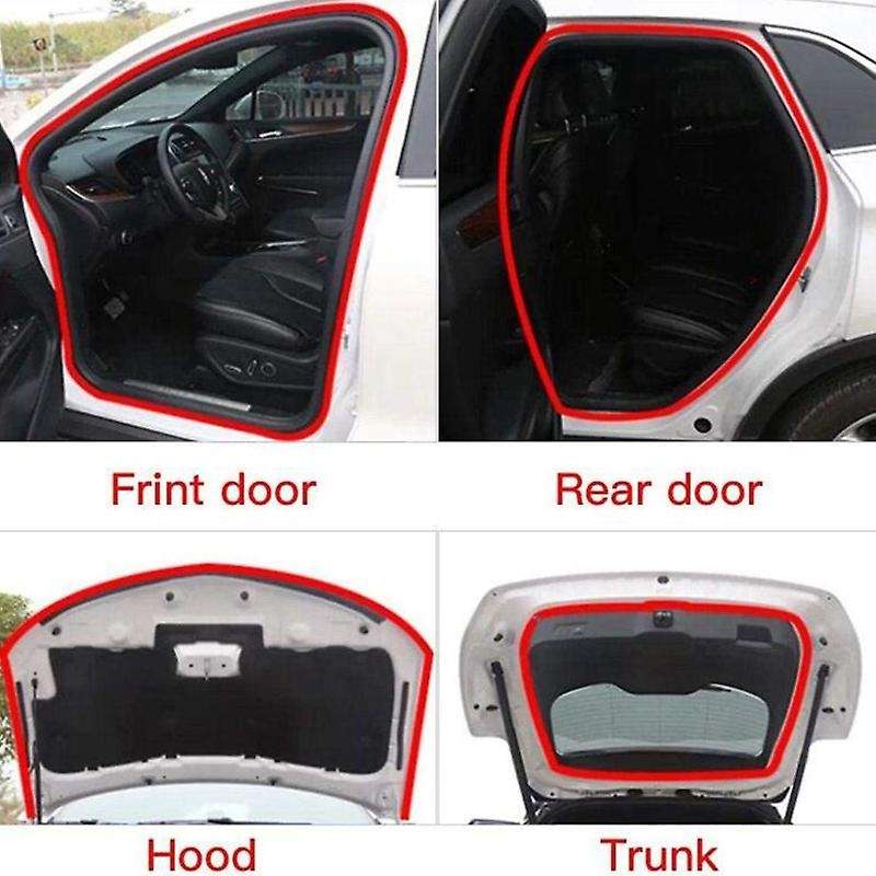 8M/26FT L Shape Car Door Rubber Seal Strip Hood Trunk Trim Edge Moulding Weatherstrip