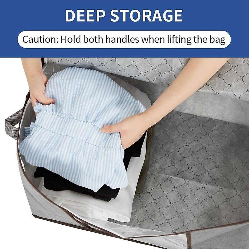 8Pack 90L Extra Large Capacity Storage Bins with Clear Window, Closet Organizer and Clothes Storage