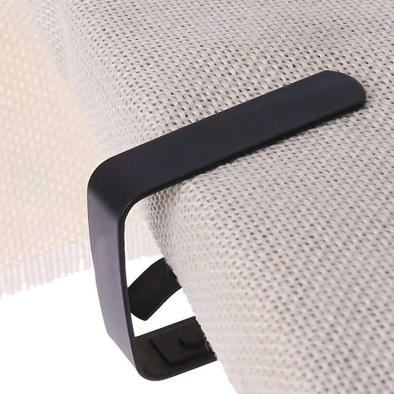 8Pack Stainless Steel Tablecloth Clips Black Picnic Tablecloth Clips Adjustable Anti-Skid Fixed Tab