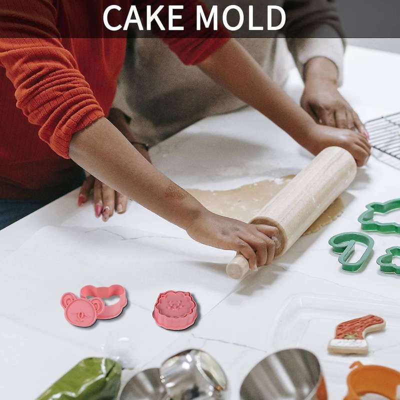 8pcs / Set 3d Cookie Cutter Cookie Mould Baking Mould Cake Party Decoration Tool Cookie Cutter Moul