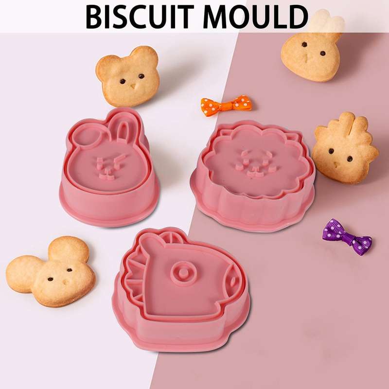 8pcs / Set 3d Cookie Cutter Cookie Mould Baking Mould Cake Party Decoration Tool Cookie Cutter Moul