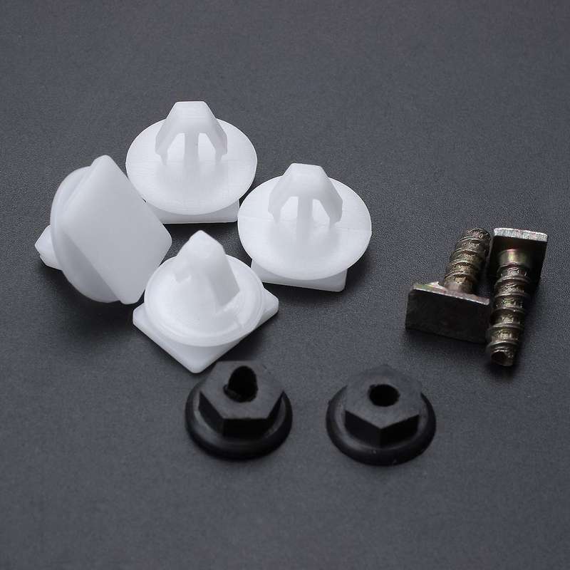 8pc Front Wheel Arch Trim Clips Plastic Metal Screw Nut Set for C