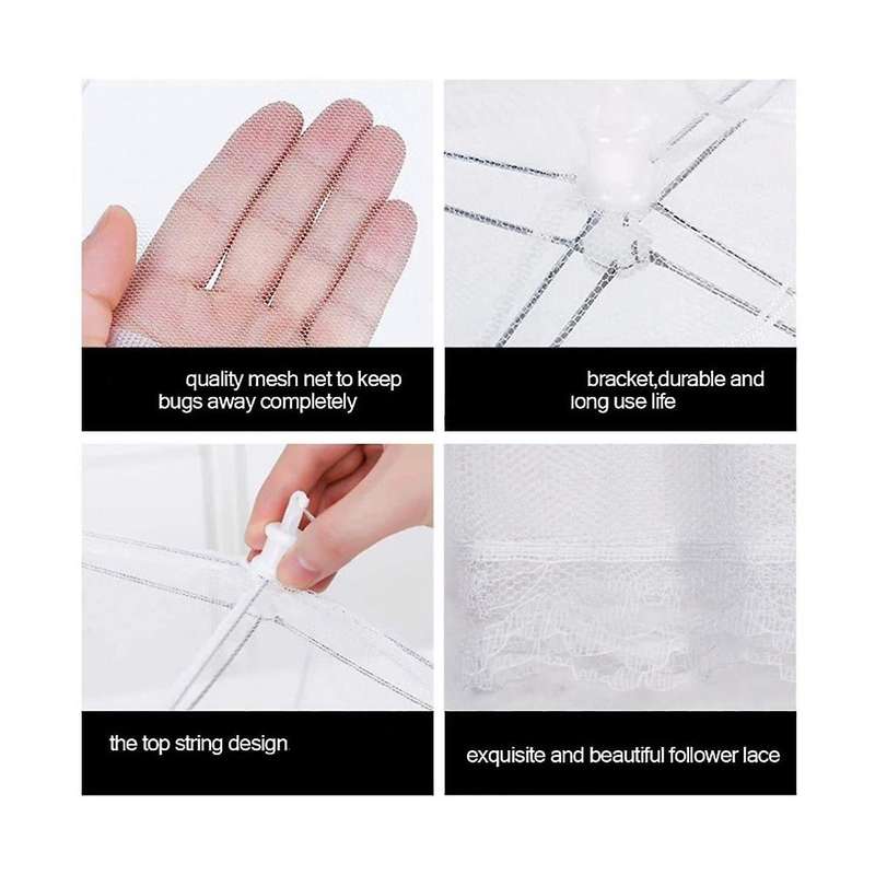 8pcs 17 Inch Pop-up Outside Picnic Mesh Food Covers for Outdoors&camp Net Keep Out Flies Mosquitoes