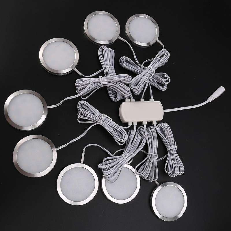 8Pcs 12V Interior Warm Led Spot Lights for T4 T5 Camper Van Caravan Motorhome Warm Lights 3000K