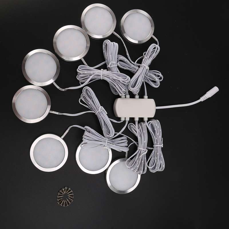 8Pcs 12V Interior Warm Led Spot Lights for T4 T5 Camper Van Caravan Motorhome Warm Lights 3000K