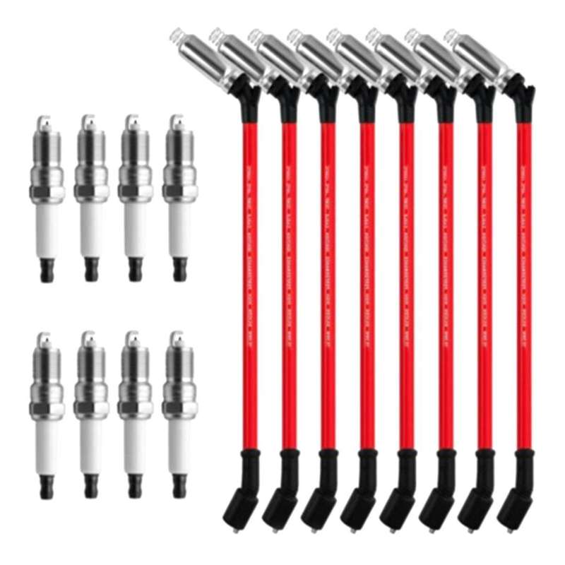 8PCS 41-962 Spark Plugs &48322 10.5 Wire for 4.8L 5.3L 6.0L