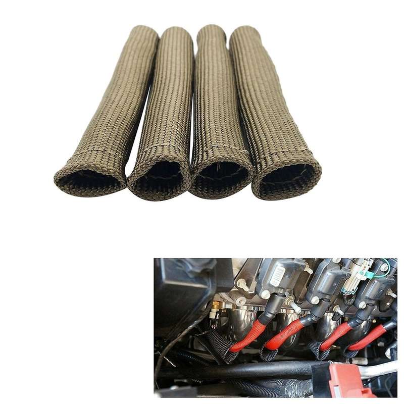 8pcs 2500 for Plug Wire Boots Protector Sleeve Heat Shield Cover for Ls1/ Titanium
