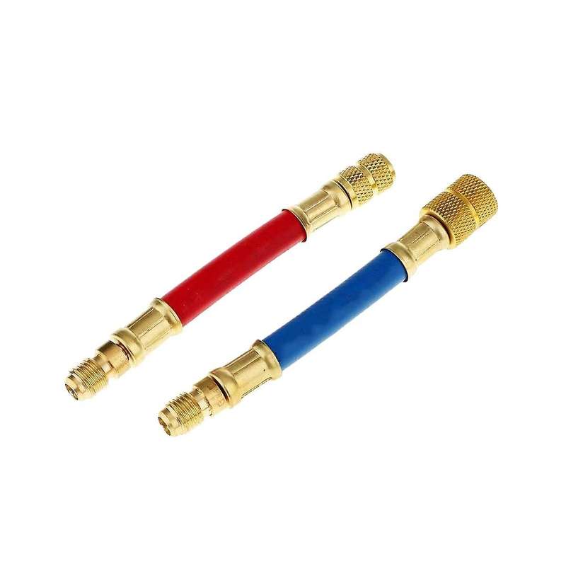 8pcs Car Air Conditioner Refrigeration Ct-138 Converting Adapter Hose Set Air Condition Filling Kit