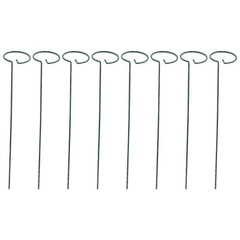 8PCS Beautiful Plant Support Stand Flowers Support Ring Metal Plant Support Stakes Bonsai Support Ba