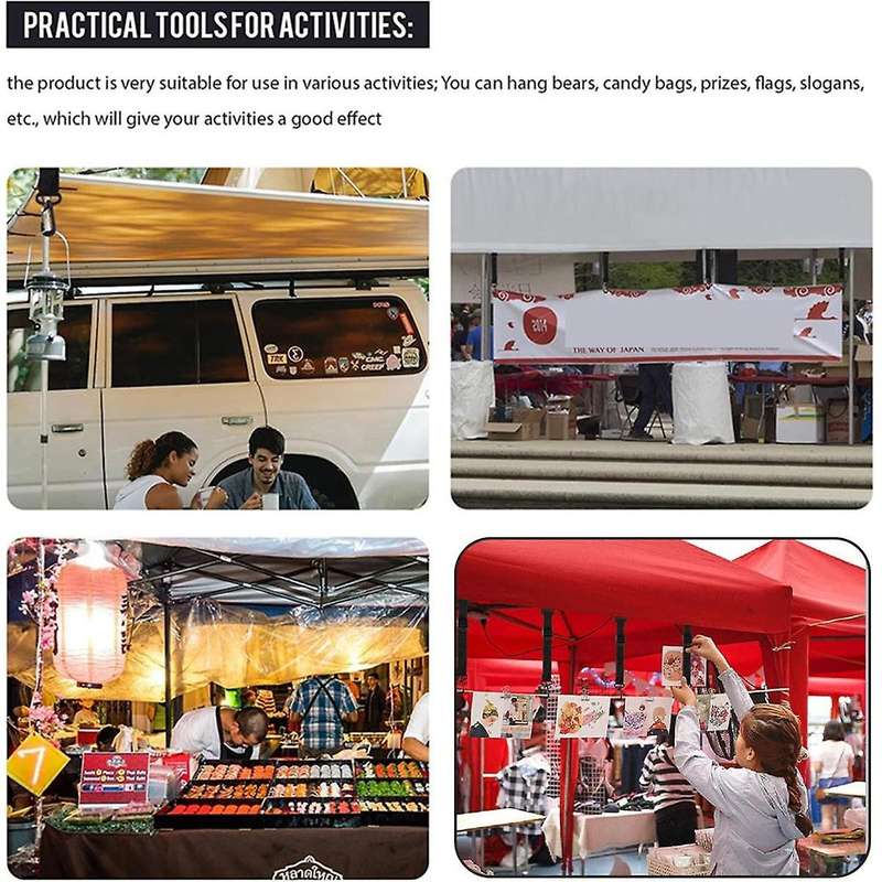 8pcs Canopy Hanging Clips for Business Exhibitions Hang Signs for Outdoor Camping Hang Food, Garbage