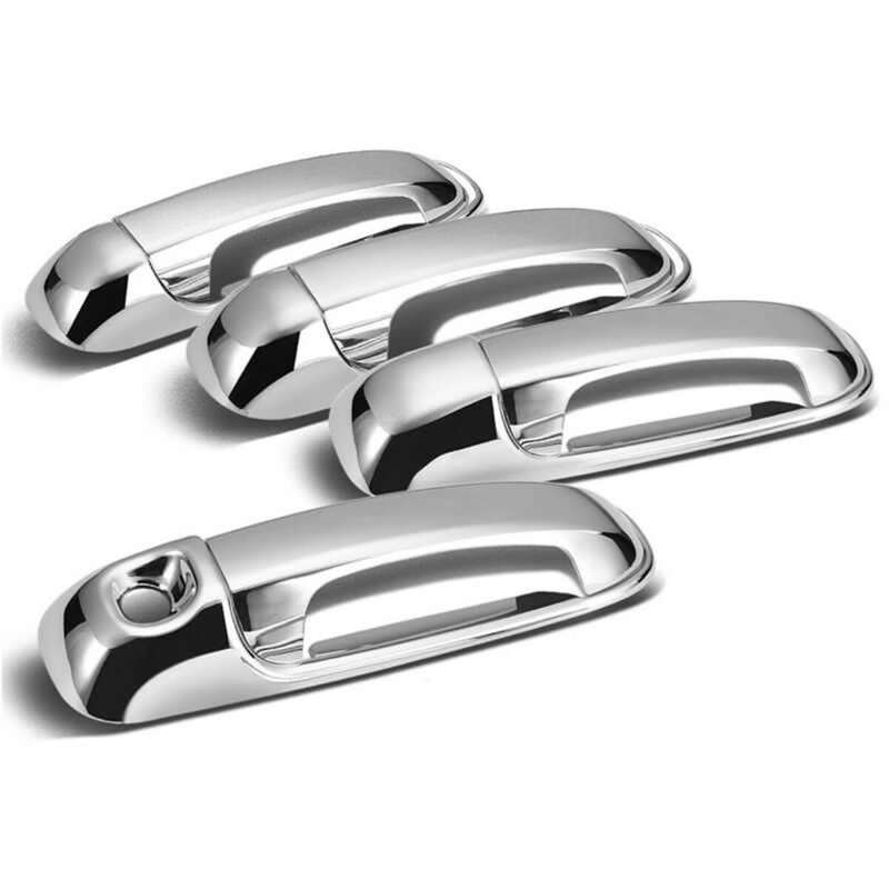 8pcs Car Exterior Door Handles 4 Door Handle Covers for Ram 1500 2500 3500 4500 5500 2002-2008 Blac