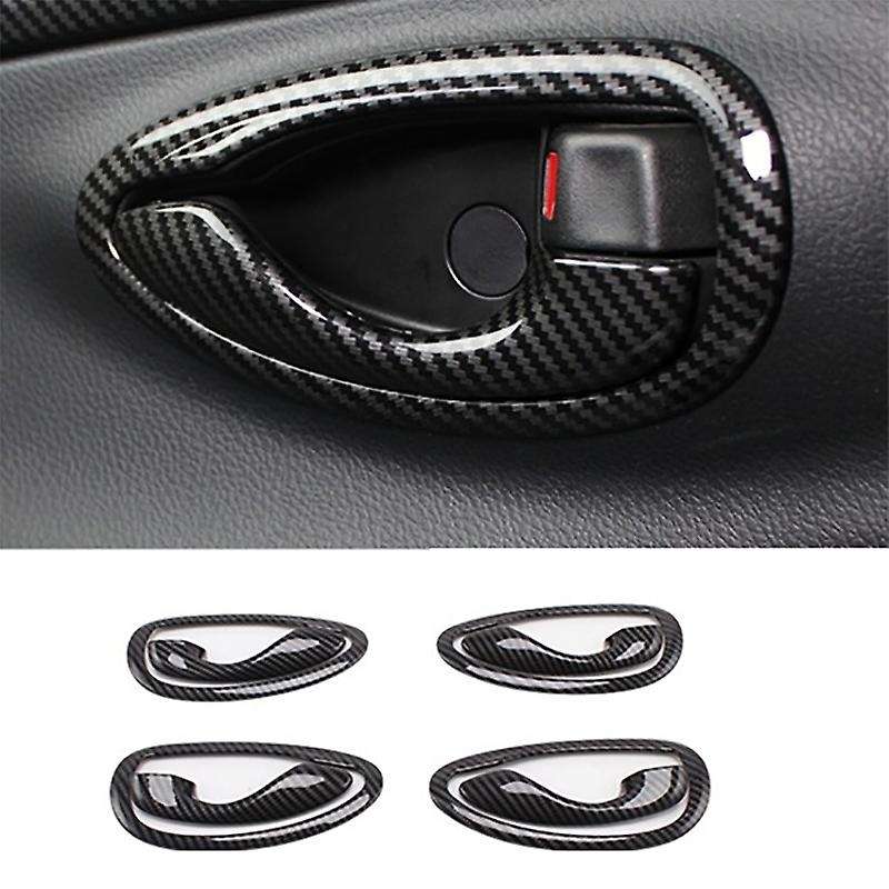 8PCS Car Inner Door Handle Bowl Cover for Vios 2014-2018 Door Handle Protective Cover Trim Sticker A