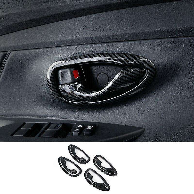 8PCS Car Inner Door Handle Bowl Cover for Vios 2014-2018 Door Handle Protective Cover Trim Sticker A