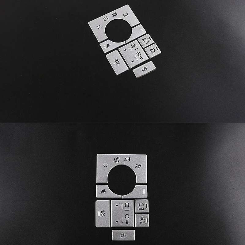 8PCS Car Interior Center Console Mode Adjustment Button Sequins for Range V-Ogue 2014-2017