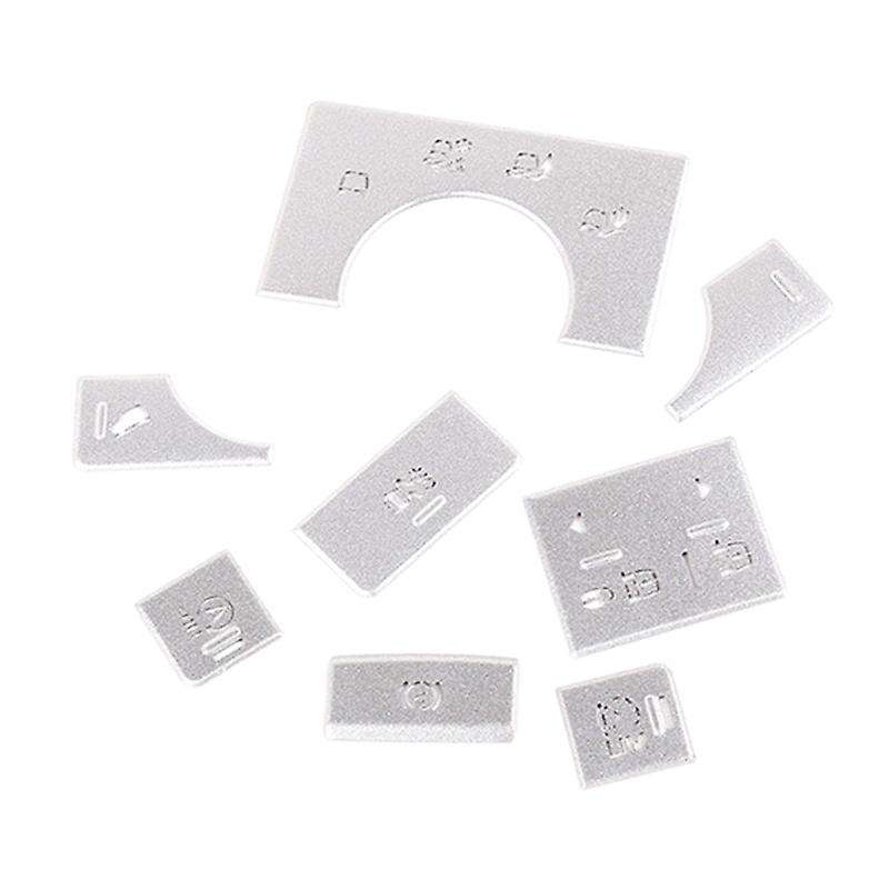 8PCS Car Interior Center Console Mode Adjustment Button Sequins for Range V-Ogue 2014-2017