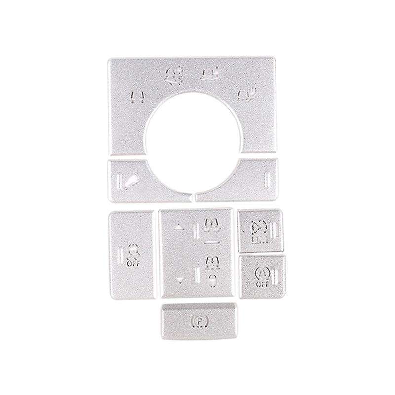 8PCS Car Interior Center Console Mode Adjustment Button Sequins for Range V-Ogue 2014-2017