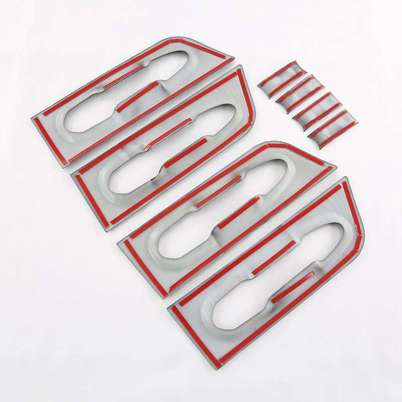 8PCS Car Door Handle Bowl Protector Cover Trim Carbon Fiber ABS Accessories for Sienna 2021-2022
