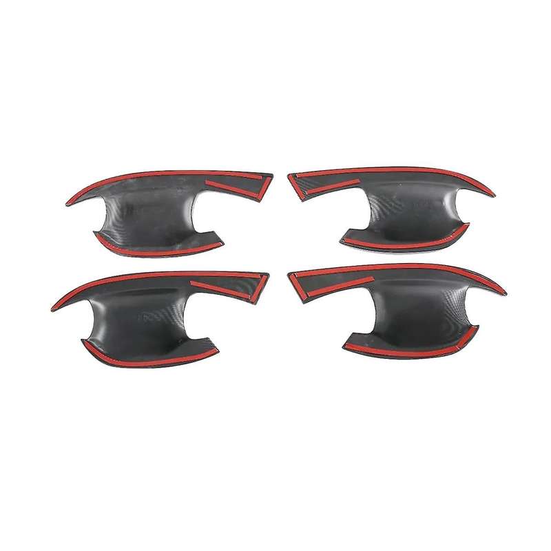 8pcs Car Outside Door Puller Cover Handle Bowl Trim Sticker for Nq5 2021-2023 with Smart Key Hole Lh