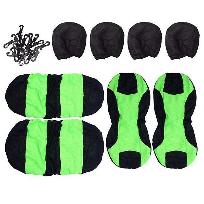8Pcs Car Seat Covers Set Universal Heavy Duty Cotton Covers Waterproof Protectors Van for All Vehicl