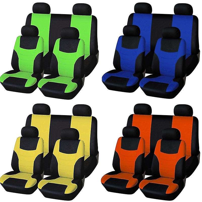 8Pcs Car Seat Covers Set Universal Heavy Duty Cotton Covers Waterproof Protectors Van for All Vehicl
