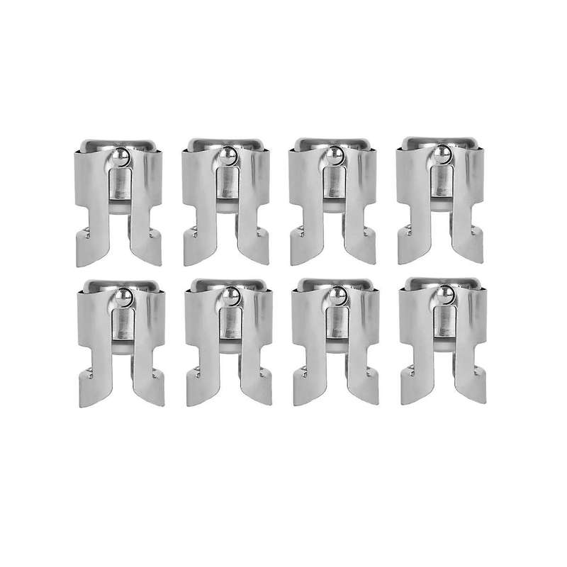8pcs Champagne Stoppers with Stainless Steel Wine Stoppers with Food Grade Silicone Leak Proof