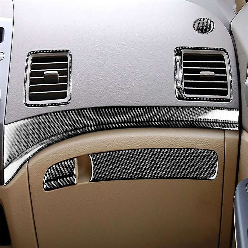 8pcs Carbon Fiber Dashboard Panel Trim Cover for 8th Gen 2006-2011