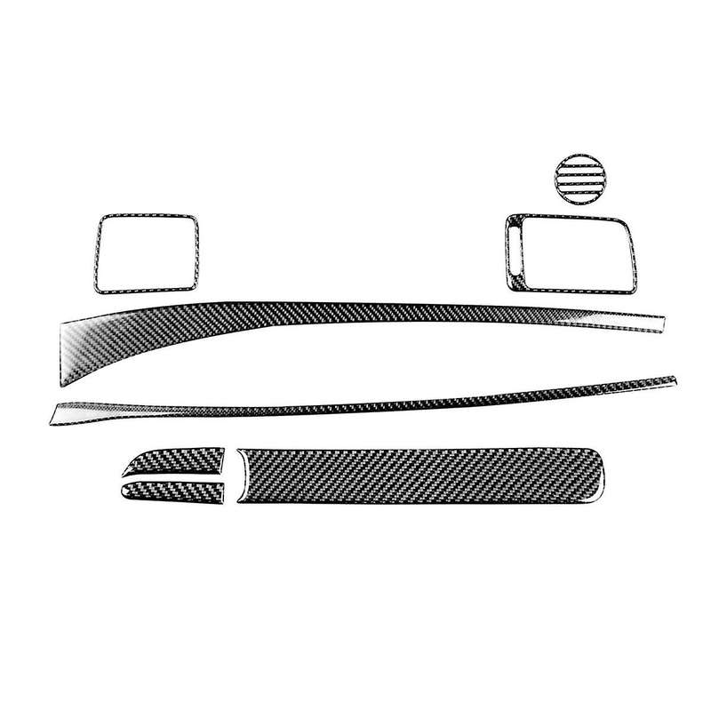 8pcs Carbon Fiber Dashboard Panel Trim Cover for 8th Gen 2006-2011