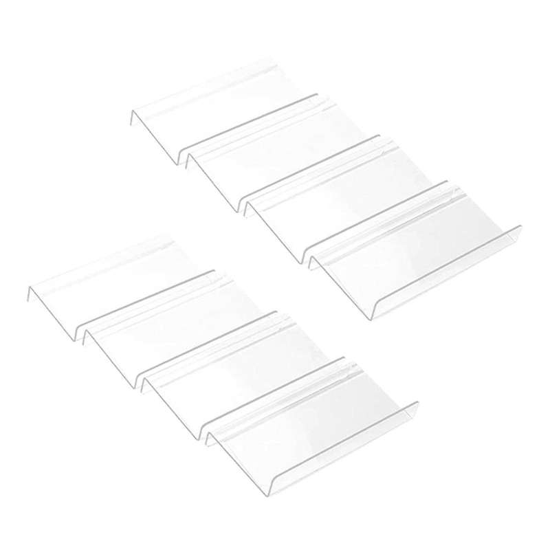 8pcs Clear Acrylic Spice Drawer Organizer,Seasoning Jars Drawers Insert,Kitchen Spice Rack Tray for