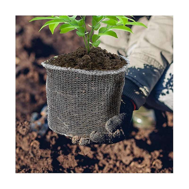 8pcs Dense Mesh Plant Protector 5 Gallon Wire Basket Stainless Steel Reusable Garden Durable