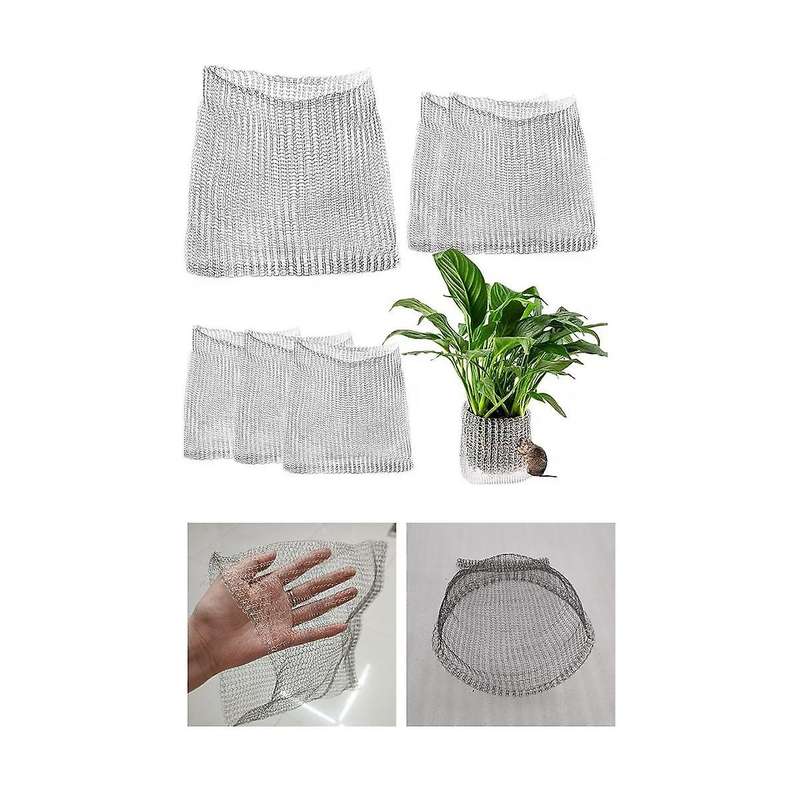 8pcs Dense Mesh Plant Protector 5 Gallon Wire Basket Stainless Steel Reusable Garden Durable