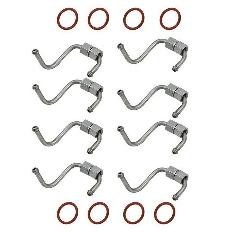 8Pcs Crude Oil Fuel Injector Line Set 8C3Z-9229-A 1886547C1 GS33688 1855644C3 for 250 350 450 550 6.