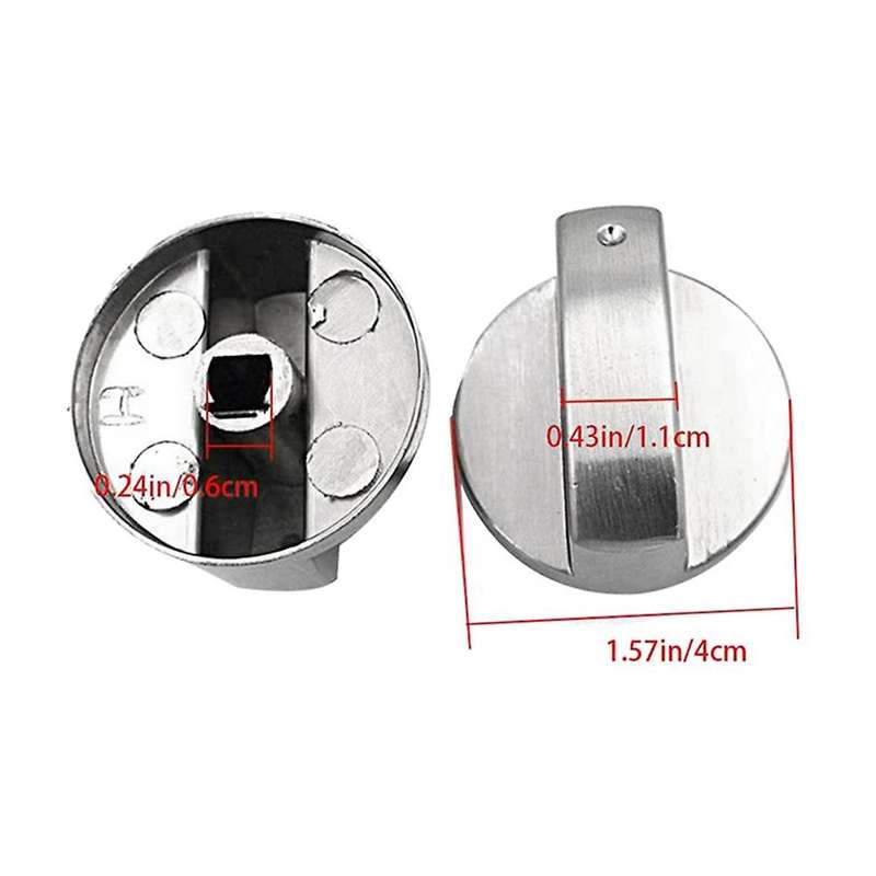8pcs Cooker Knobs,6mm Gas Stove Knobs Stove Replacement Metal Knobs Accessories for Kitchen Gas Kno
