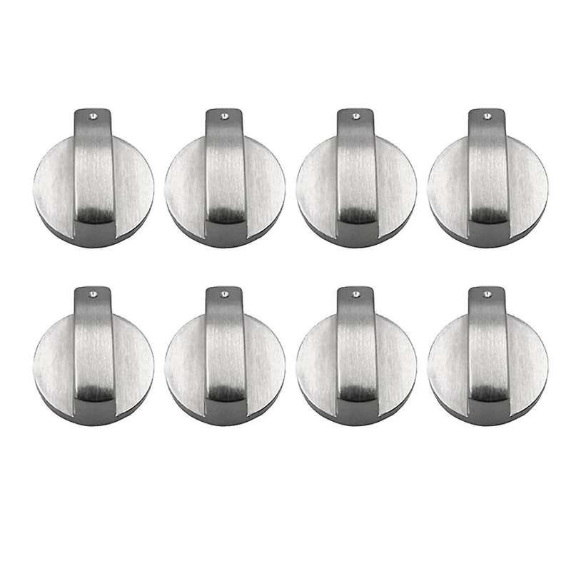 8pcs Cooker Knobs,6mm Gas Stove Knobs Stove Replacement Metal Knobs Accessories for Kitchen Gas Kno