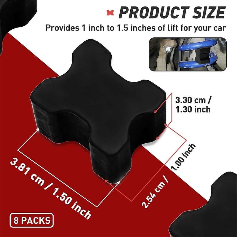 8pcs Coil Spring Spacer Kit - Premium Coil Spring Lift Spacers for Vehicles, Coil Spring Spacers 1in