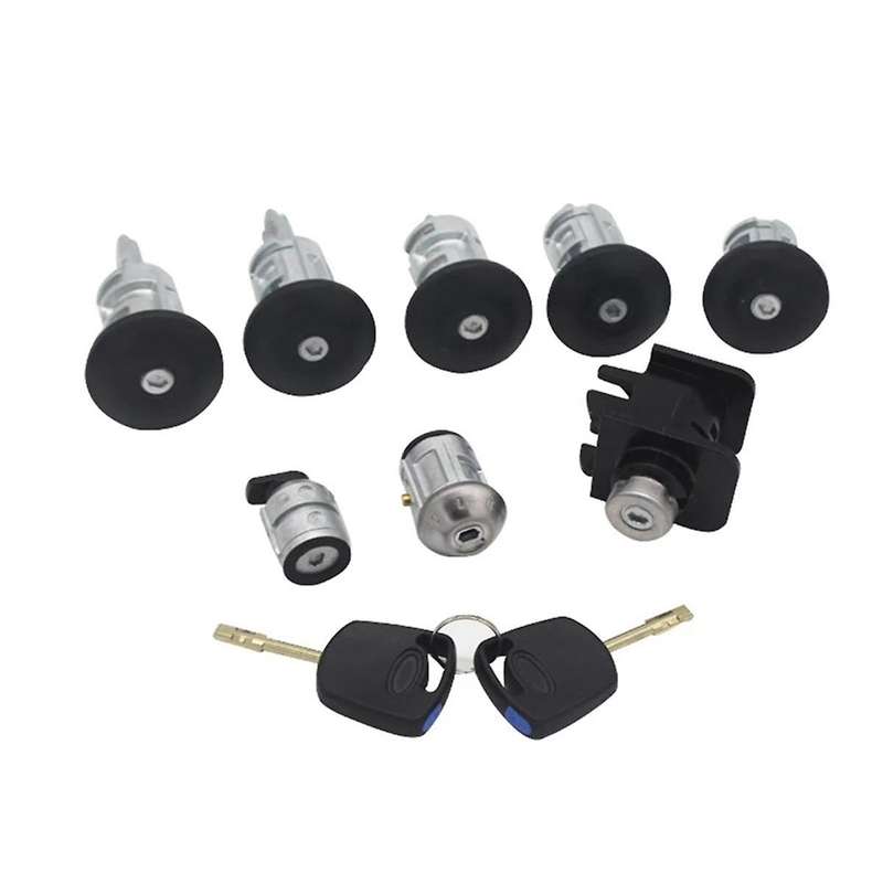 8PCS Complete Lock Set Ignition Switch Left Right Door Lock Trunk Lock for Transit Connect 2002-201