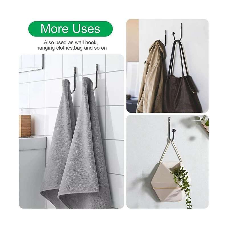 8pcs Curtain Holdback Hooks Wall Mounted Curtain Tieback Hook Decorative Window Curtain Holdbacks Dr