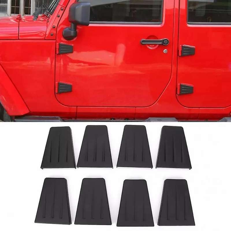 8Pcs Door Hinge Cover Trim Accessories Fit for Wrangler JK 4-Door 2007-2016