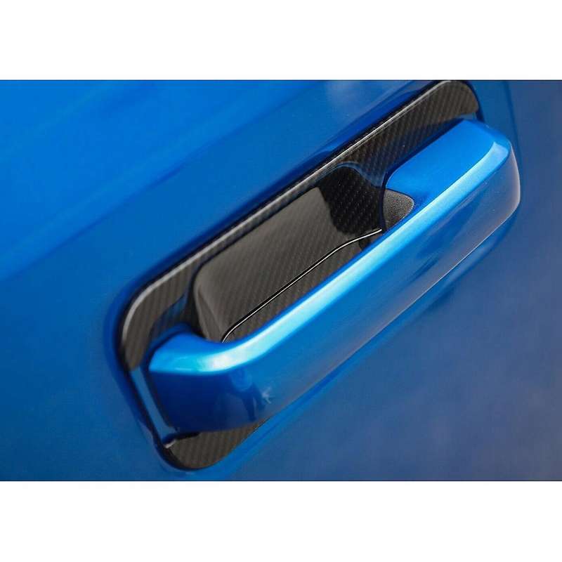 8Pcs Exterior Door Handle Bowl Trim Cover Decor for 2015-2019 Carbon Fiber Grain