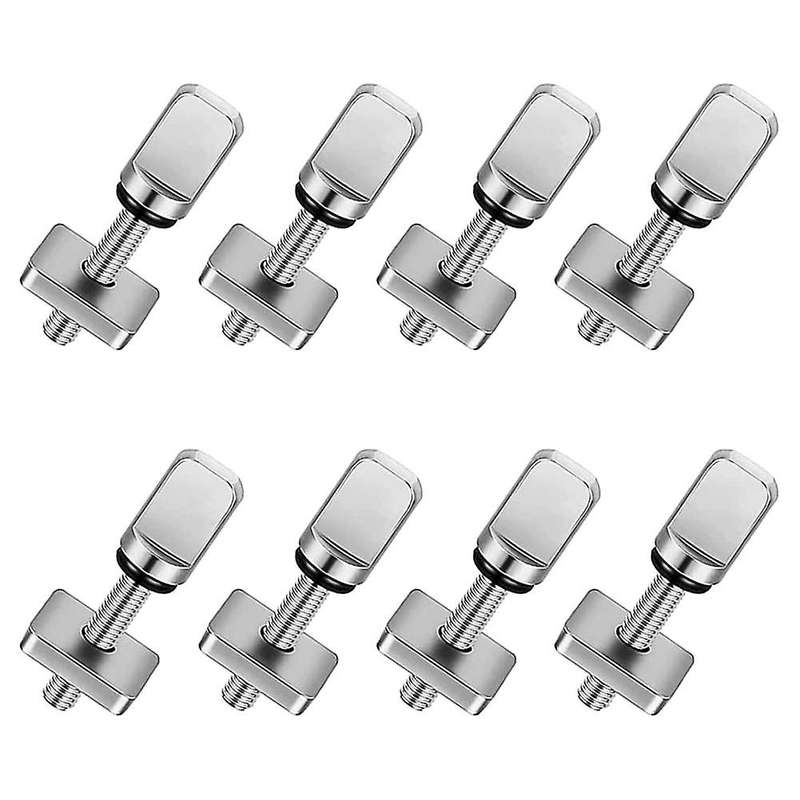 8pcs Fin Screw,surfboard Fin Screw Stainless Steel Thumb Fin Screw Surfing Accessories for Longboar