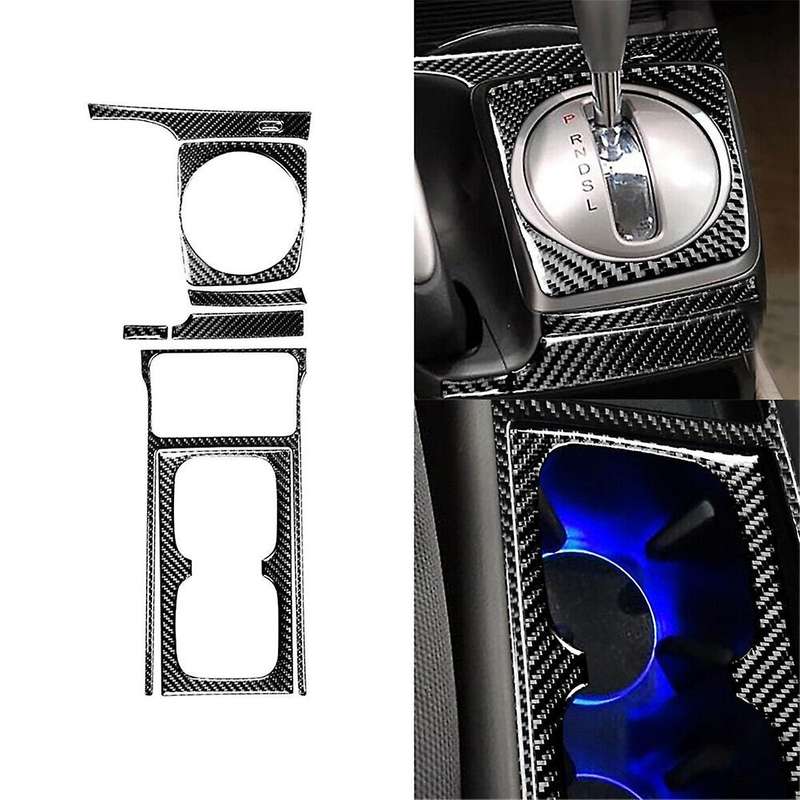 8pcs for 06-11 Carbon Fiber Automatic Gear Shift Cover Trim Set