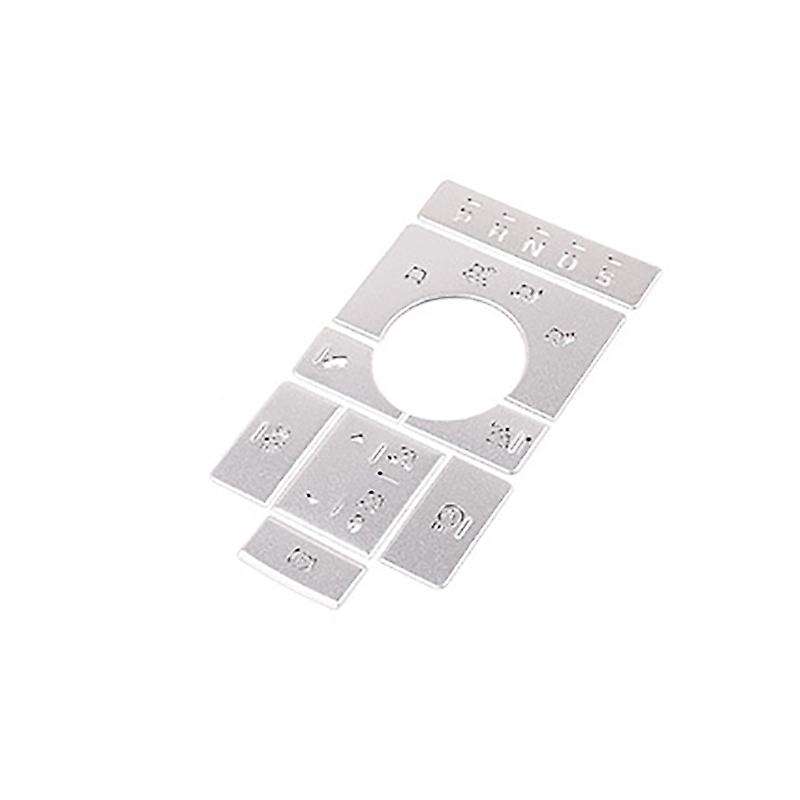 8PCS for 5 2019 Car Center Console Electronic Hand Brake Switch Button P Parking Cover Sticker Trim