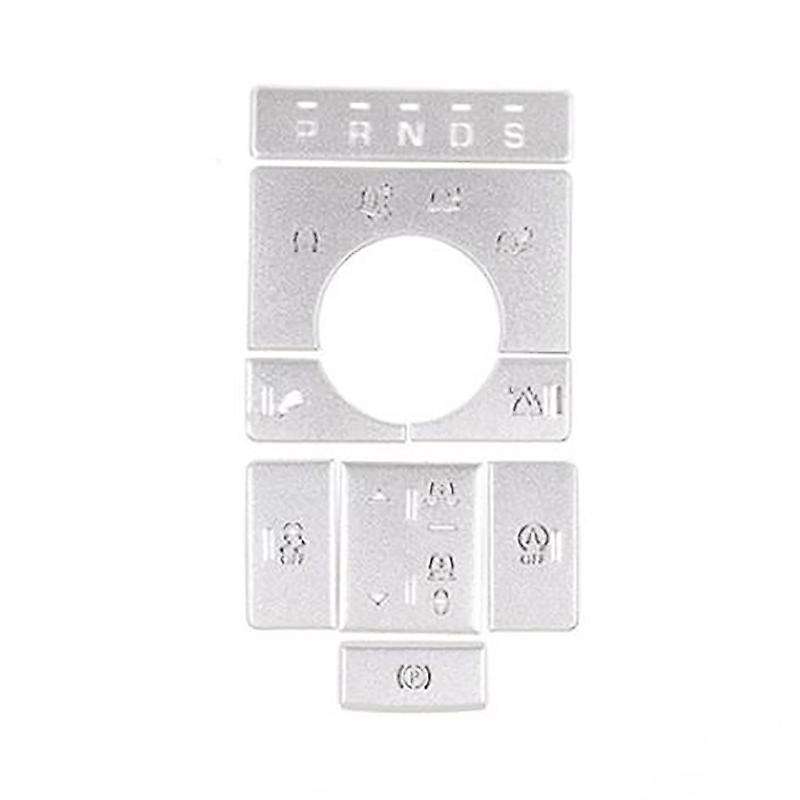 8PCS for 5 2019 Car Center Console Electronic Hand Brake Switch Button P Parking Cover Sticker Trim