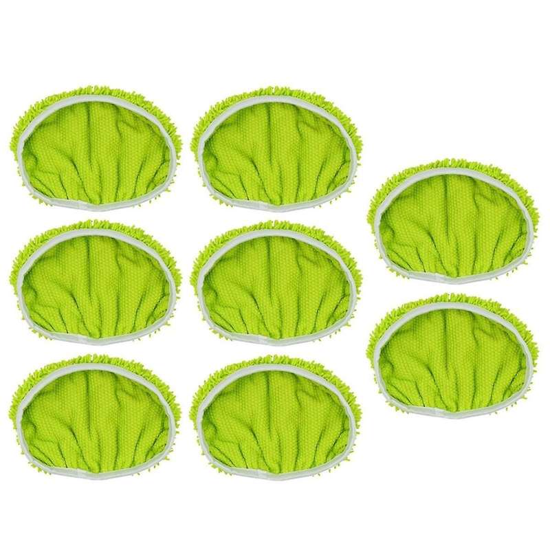 8PCS for Mop Board Flat Mops Cleaning Home Microfiber Mop Cloth Scouring Pad Reusable Accessories