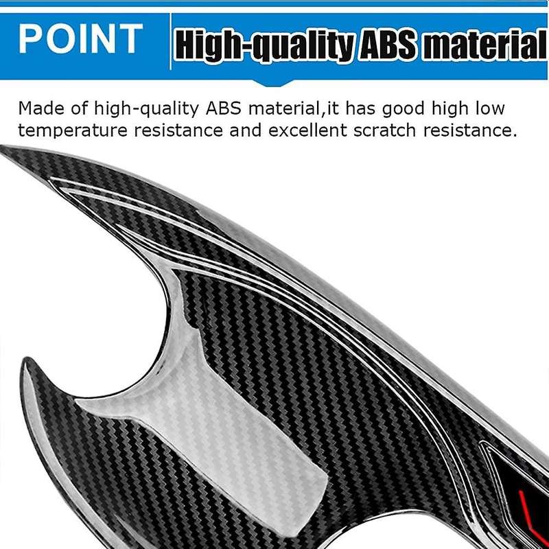 8PCS for K5 2020 2021 2022 Carbon Fiber Door Handle Bowl Cover Trim Exterior Accessories with Smart