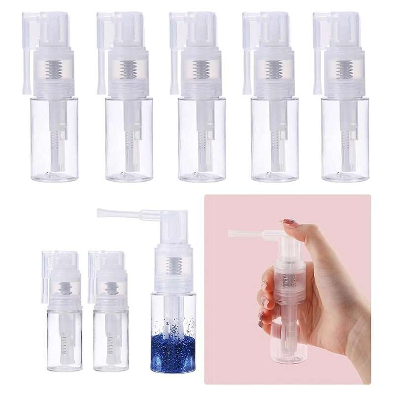 8pcs Glitter Duster Sprayer Craft Glitter Spray Bottle Empty, 6pcs 35ml and 2pcs 14ml Bottles Multi-