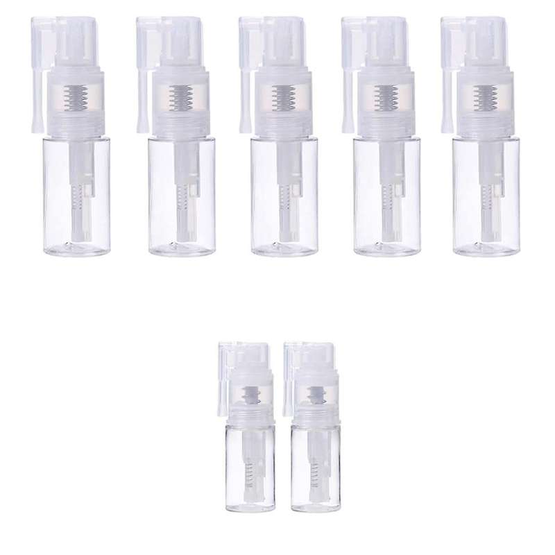 8pcs Glitter Duster Sprayer Craft Glitter Spray Bottle Empty, 6pcs 35ml and 2pcs 14ml Bottles Multi-
