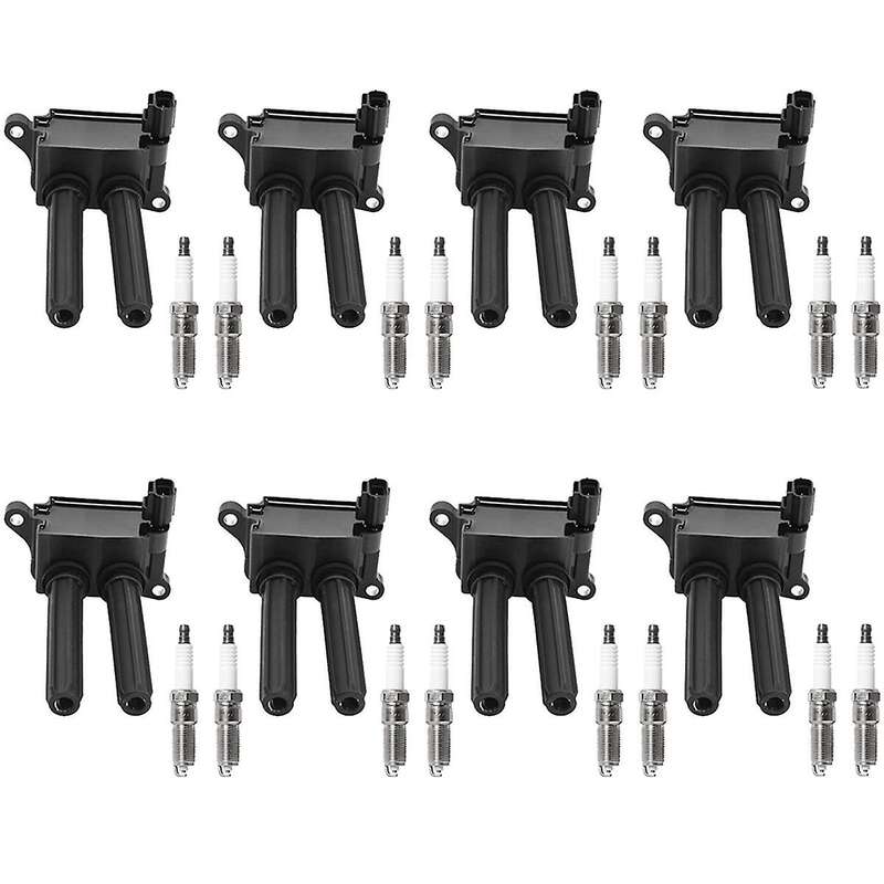 8pcs Ignition Coil & 16pcs Spark Plug for Charger Durango 300 5.7l Uf504, 56029129aa