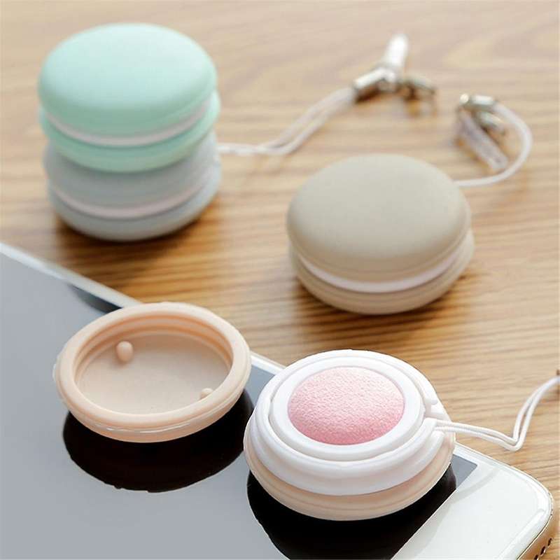 8PCS Macaron Mobile Phone Screen Cleaner Wiper Screen Brush Cleaning Brush with Decorative Mobile Ph