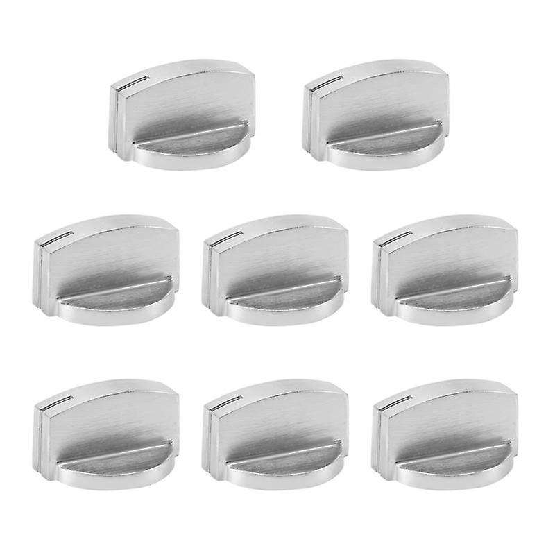 8pcs Metal 8mm Universal Gas Stove Control Knobs Adaptors Switch Cooking Surface Control Locks Gas