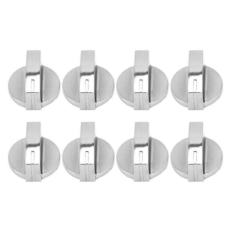 8pcs Metal 8mm Universal Gas Stove Control Knobs Adaptors Switch Cooking Surface Control Locks Gas